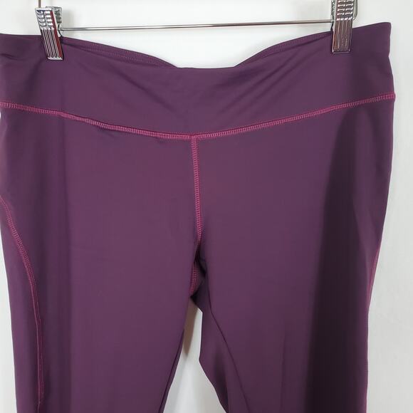 Patagonia Purple Gray Athletic Fitted Leggings Women’s Size Large - Picture 2 of 6